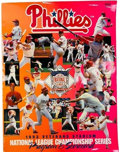 VINTAGE 1993 Philadelphia Phillies NL Championship Series Program & Scorecard - Picture 1 of 15