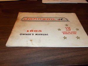 1965 Johnson Outboard Motors Owner's Manual - Picture 1 of 2