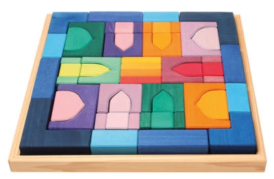 Grimm's 10203 Großer Baukasten 1001 Nacht Spielzeug aus Holz + BONUS