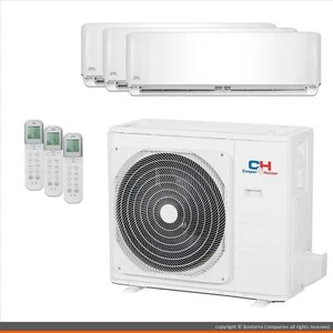 Cooper & Hunter Mini Split AC Heat Pump Ductless 3 Zone 12000 12000 12000 BTU - Picture 1 of 7