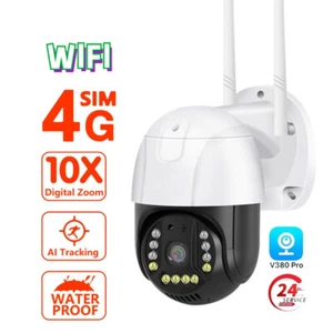 4G/WIFI Security Camera IP Wireless Auto Tracking Two Way Audio Monitoring HD - Picture 1 of 19