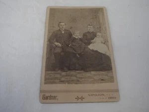 Victorian Antique Cabinet Card 6.5” x 4.25” Circa late 1800's Napoleon, Ohio - Picture 1 of 4