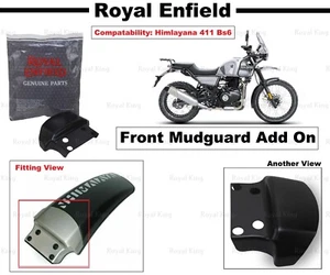 Royal Enfield Himalayan 411 Bs6 "FRONT MUDGUARD ADD ON" - Picture 1 of 8