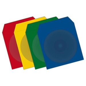 20 CD / DVD / BD- Papier-Hüllen Color mit Sichtfenster,MediaRange* 