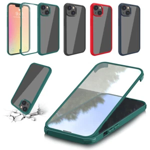 For iPhone 13 Pro Max 13 Mini 13 Pro Clear Phone Case Built-in Screen Protector - Picture 1 of 37