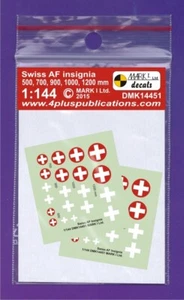 1/144 Decals: SwissAF Insignia Various Sizes #DMK14451 : MARK1 - Picture 1 of 2