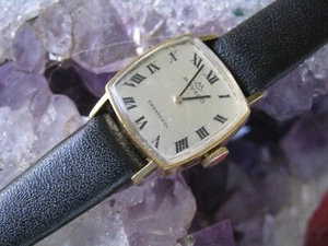 Tiffany & Co (by Movado) Vintage Ladies 18K Yellow Gold Manual Wind Wrist Watch - Picture 1 of 8