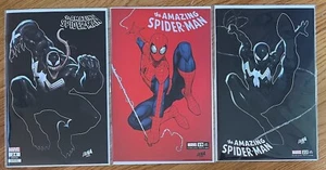 AMAZING SPIDER-MAN 19 22 24 DNA Nakayama Variant Color Bleed VENOM BLACK SUIT NM - Picture 1 of 4