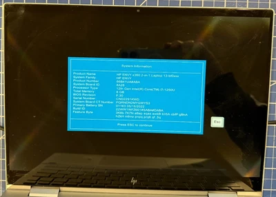 HP Envy X360 2-in-1 13-bf00113dx Core i7-1250U 8GB RAM 512GB SSD Silver - Image 1 of 4