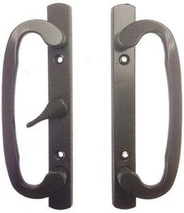 Sliding Glass Patio Door Handle Set, Mortise Type, A-Position, Non-Keyed, Bronze - Picture 1 of 2