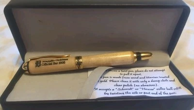De colección - Detroit Tigers MAGGLIO ORDONEZ BATE OFICIAL 2008 PLUMA GIRATORIA DE MADERA ⚾ Foto 1 de 4