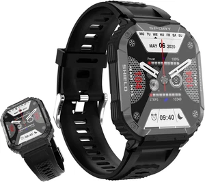 Militär Smartwatch Herren IP68 Anruf Uhr Fitness Tracker Puls Schlaf Android iOS - Bild 1 von 7