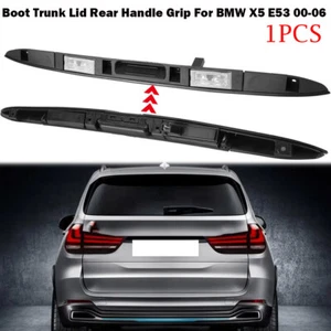 TRUNK LID LICENCE PLATE GRIP WITH KEY BUTTON FITS FOR BMW X5 E53 2000-2006 BLACK - Bild 1 von 11