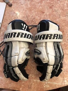 Warrior Hypno 12" Vaportak Lacrosse Gloves Black White Leather - Picture 1 of 8