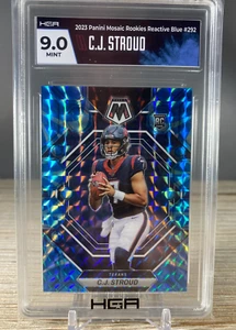 C.J. Stroud #292 RC Blue Reactive 2023 Mosaic Houston Texans Graded HGA 9 MINT - Bild 1 von 3