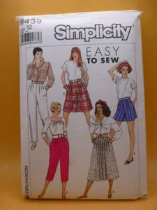 SIMPLICITY 9439 MISSES ROCK + SHORTS + HOSE - 261/2 TAILLE GR. 12 SCHNITTMUSTER - Bild 1 von 2