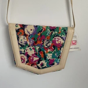 VTG STUART WEITZMAN Small Purse Crossbody Floral Dot Flapper Style RARE - Picture 1 of 8