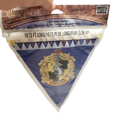 Lote 2 Harry Potter y la Piedra Filosofal Celebración Banner Sello 2001 10 ft Foto 1 de 3