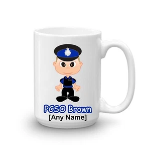 Regalo Personalizado Masculino Policía Oficial de Apoyo Comunitario PCSO 15 oz Taza Regalo - Imagen 1 de 26