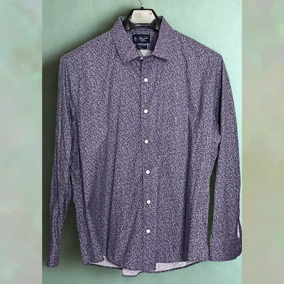 Camisa Penguin Munsingwear Para Hombre Manga Larga Con Botones Calce Ajustado 17 1/2 34/35 Foto 1 de 4