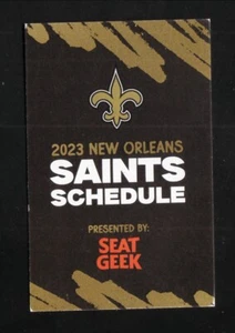 New Orleans Saints--Horario de bolsillo 2023 - Imagen 1 de 1