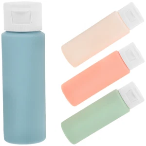 4 Stück Reiseflaschen Set Größe Lotion Kulturflaschen leer Shampoo - Bild 1 von 12