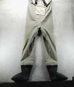 Simms Wading Pants Mens S Green Fly Fishing Stockingfoot Made in USA - Picture 1 of 16