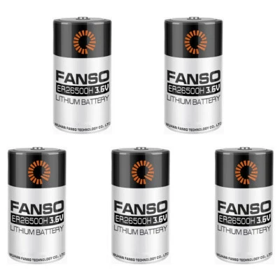 5x ER26500H 3.6V 9000mAh High-capacity Replacement Battery - Image 1 of 4