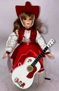 Paradise Galleries Country Darlings Ruby 14" Musical Porcelain Collector Doll - Picture 1 of 6