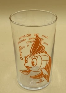 Vaso premium lácteos serie Pinocho Disney 1940 vintage, naranja Cleo - Imagen 1 de 5