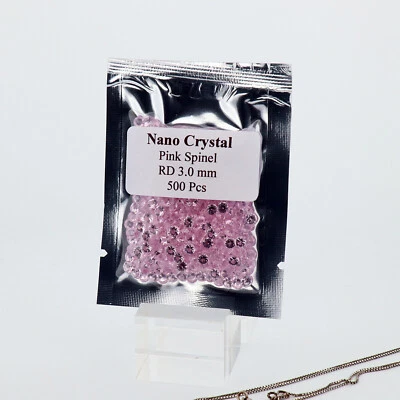 2.0-3.0mm Round Cut Spinel Pink Nano Crystal Pink Spinel Loose Gemstone - Image 1 of 4