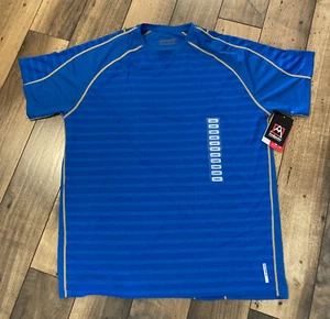 Avalanche Shirt Mens NWTs Sz. Large Activewear Short Sleeve Crew Neck Blue - Picture 1 of 17