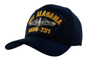 Gorra de pelota USS ALABAMA SSBN 731 AZUL MARINO - Imagen 1 de 5