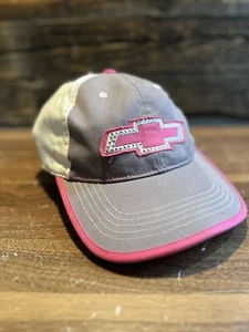 Chevy Logo Damen Mütze Mesh Trucker Style pink & grau verstellbarer Riemen - Bild 1 von 5