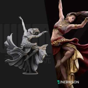 Unbemalt 1/24 Resin Dancer Girl unmontierter Modellbausatz  - Bild 1 von 4
