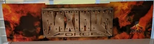 NOS Maximum Force original flexi arcade marquee - Picture 1 of 2