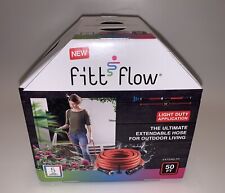 FITT FLOW FFX59050 50' Water Hose With Aluminum Nozzle For Light Duty NEW