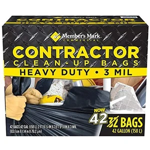 Member's Mark Member's Mark Commercial Contractor Clean-up Trash Bags (42 Gal., - Picture 1 of 1