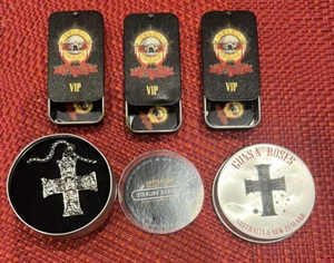 Guns N Roses Vip 2022 Sterling Silver Necklace, 3x Guitar Picks Set Australia NZ - Picture 1 of 23