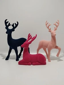 Target Bullseye Christmas 2022 3Pk Deer Dark Blue, Hot pink and Lt. Pink - Picture 1 of 9