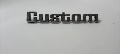 1976-1978 Ford CUSTOM Truck Bedside Nameplate Emblem OEM Vintage 7.75" - Image 1 of 4