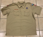 Men's XL Boy Scouts of America Beige Uniform Shirt Northeast Illinois Council