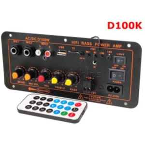 Bluetooth Audio Amplifier Board Subwoofer Dual Microphone input DC12V 24V AC220V - Picture 1 of 13