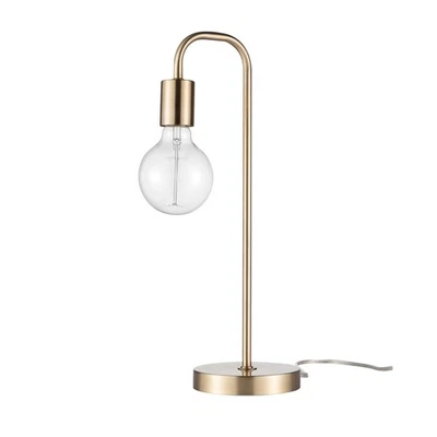 GLOBE Electric 67433 Holden 18" Table Lamp, Matte Brass, Modern, Night Stand,... - Image 1 of 4