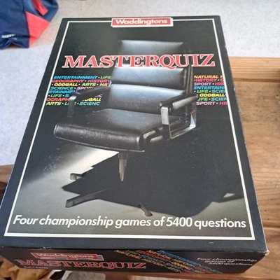 VINTAGE MASTERQUIZ GAME WADDINGTONS 1984 COMPLETE GREAT CONDITION bargain - Image 1 of 4