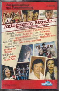 -127- Autogrammstunde mit 20 Spitzenreitern - Maffay, Milva u.a. -MC- sehr gut - Bild 1 von 4