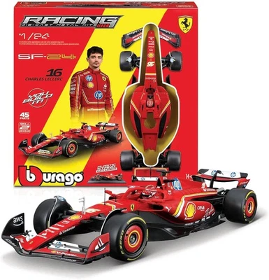 FERRARI SF-24 Formula 1 KIT di MONTAGGIO 44 PZ LECLERC 16 - 1/24 23cm Bburago - Immagine 1 di 4