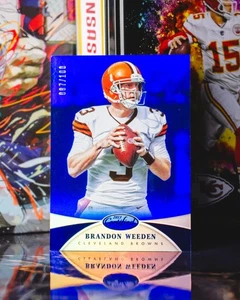 2013 Panini Certified #10 Brandon Weeden Mirror Blue /100 - Picture 1 of 2
