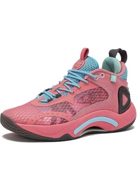 AND1 Women Basketball Shoes Size 7.5 – Pink/Teal High Top Sneakers – Used - Image 1 of 4