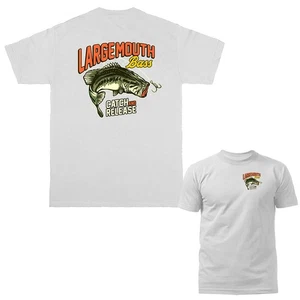 Großmaulbarsch Catch & Release Outdoor Sport Angeln T-Shirt - Bild 1 von 17